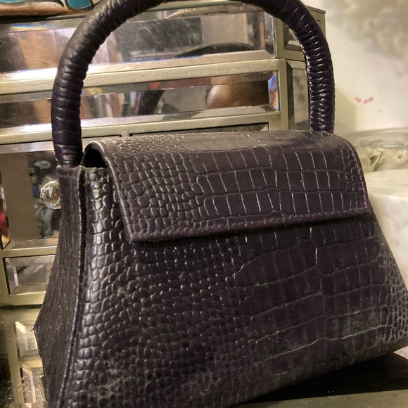 Anima Iris dark purple handbag - Picture 2 of 3